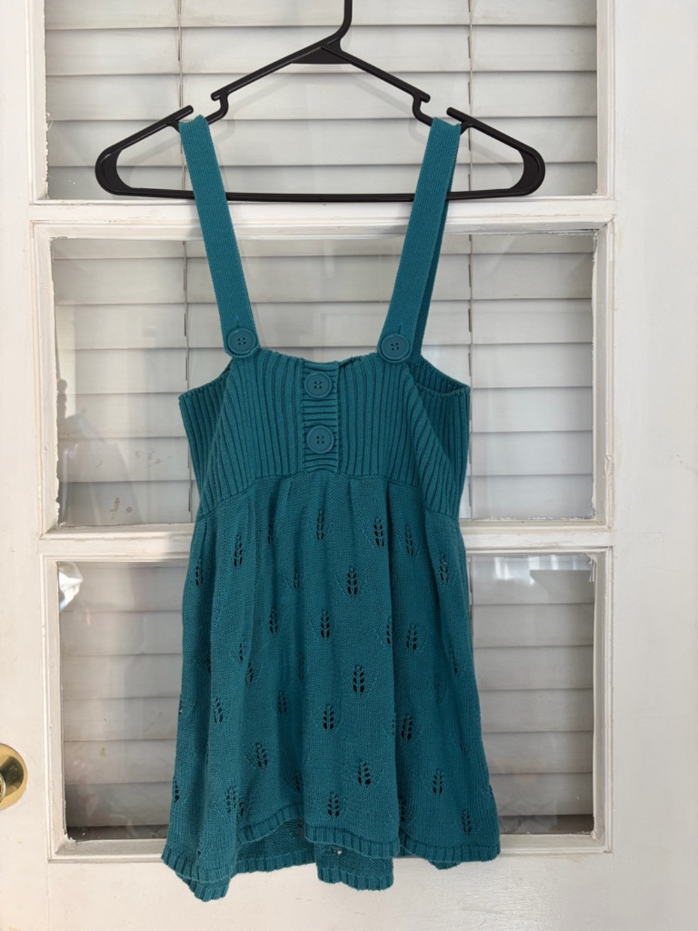 Vintage Knit Button-Front Tank
